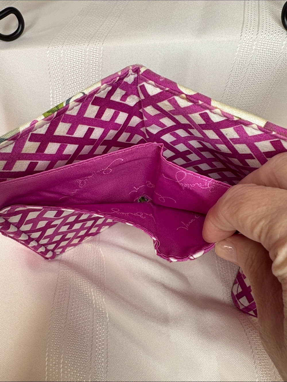 Vera Bradley Retired Julep Tulip Quilted Trifold Wallet - Picture 7 of 14